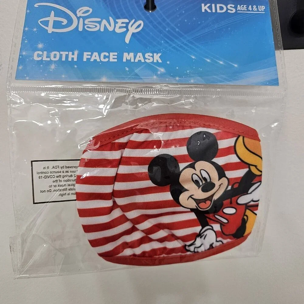 Kids Cloth Face Mask Age 4 and up Disney Characters Boys And Girls